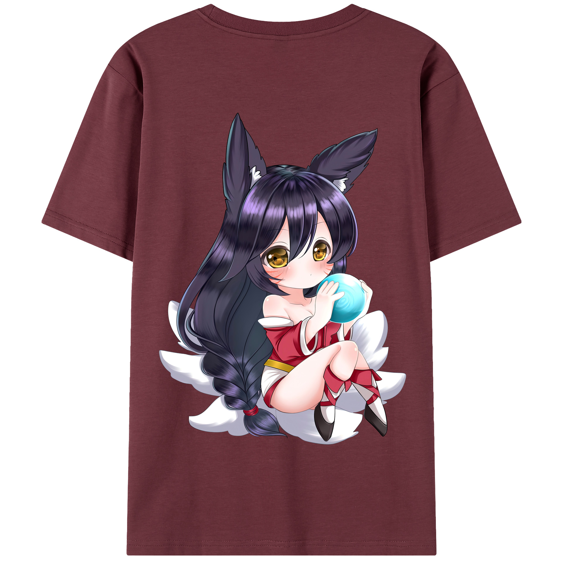 （画像用） リーグ・オブ・レジェンド League of Legends LOL 綿100％半袖Tシャツ（背面プリント）